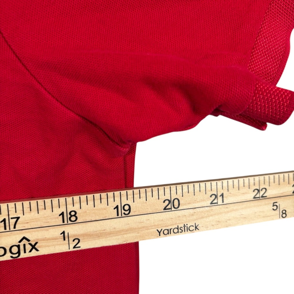 US Polo Assn Ultimate Pique Red Short Sleeve‎ Polo Shirt Sz M preppy classy - Picture 4 of 6